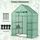 Portable 4 Tier Walk-in Plant Greenhouse with 8 Shelves by LJGDeals