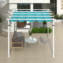 Outdoor Pergola with Retractable Canopy and Aluminum Frame by LJGDeals