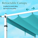 Outdoor Pergola with Retractable Canopy and Aluminum Frame by LJGDeals