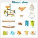 Bamboo Build Run Toy with Marbles for Kids Over 4 by LJGDeals