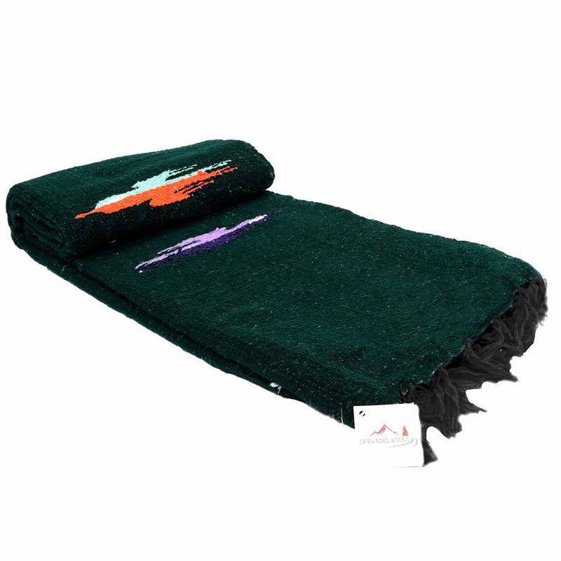 Dark Green Baja Thunderbird Blanket, photo 7 of 7