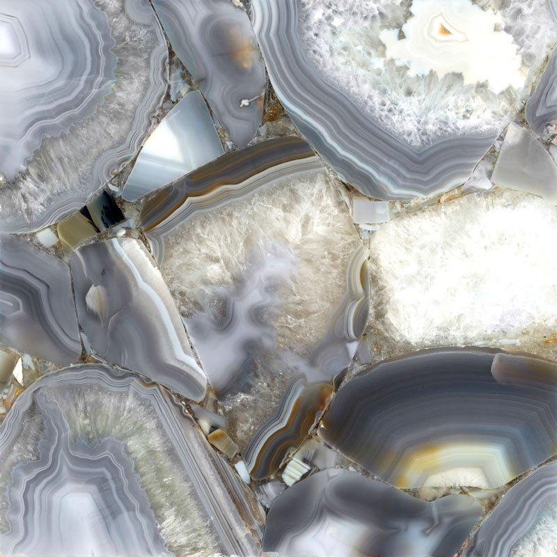 Grey Agate Precious Stone