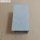 GobekUsa Grey Flush Mount Wall Light Nordic 1 Head - Cube/Cuboid Cement - Up & Down Sconce Light for Stairs - 4"/5"/7" Wide