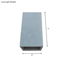 GobekUsa Grey Flush Mount Wall Light Nordic 1 Head - Cube/Cuboid Cement - Up & Down Sconce Light for Stairs - 4"/5"/7" Wide