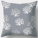Grey geometry patterned pillow case for living room decor by Decorbites