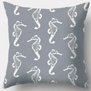 Grey geometry patterned pillow case for living room decor by Decorbites