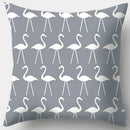 Grey geometry patterned pillow case for living room decor by Decorbites
