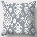 Grey geometry patterned pillow case for living room decor by Decorbites