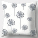 Grey geometry patterned pillow case for living room decor by Decorbites