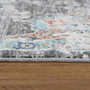 Grey Indoor & Outdoor Rug for Balcony Oriental Pattern