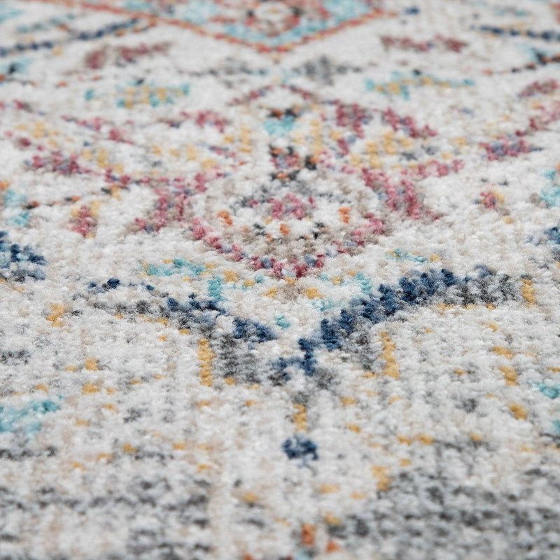 Grey Indoor & Outdoor Rug for Balcony Oriental Pattern