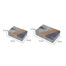 GobekUsa Grey Marble Pattern Leather Storage Box Jewelry Container Desktop Organizer