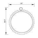 Grey Modern Classic Sunset Wall Mirror