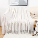 GobekUsa Grey Nordic Waffle Knit Blanket