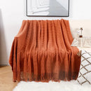 GobekUsa Grey Nordic Waffle Knit Blanket