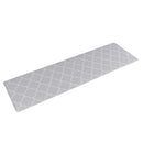 GobekUsa Grey Plaid Kitchen Rug Blue Lattice Long Absorption Doormat in Striped Design