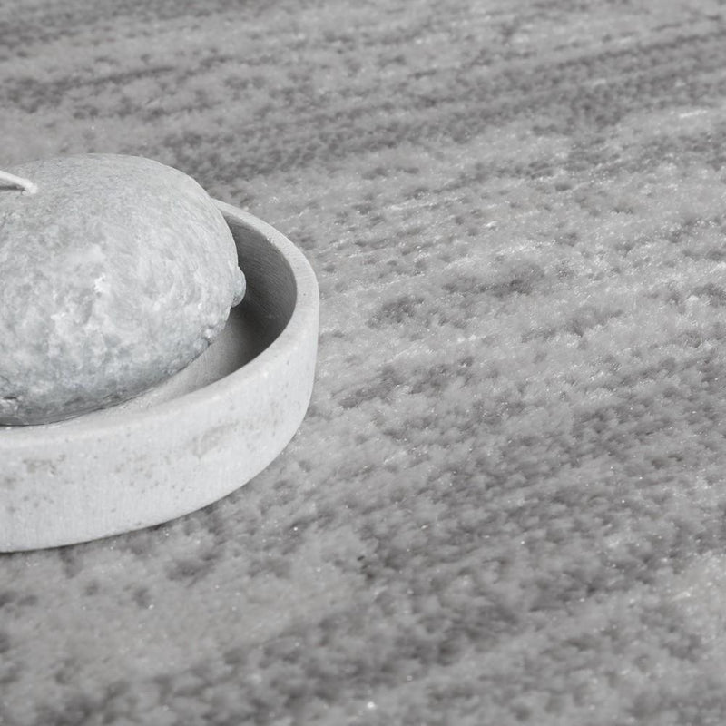 Grey Red Area Rug for Living Room Modern Design