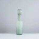 GobekUsa Grey Round Glass Vase Hammer Lid Terrarium Home Decoration