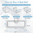 Vertical Lifting Baby Bed Rail with Double Safety Lock by LJGDeals