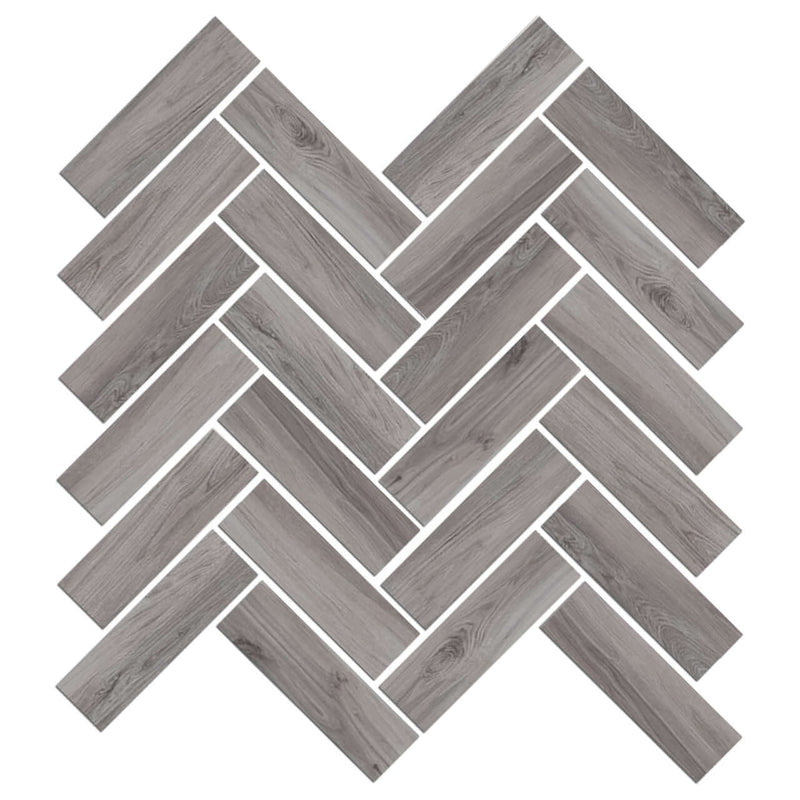 Mood Wood Glazed Herringbone Mosaic Tile 12"x15"