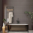 Gris Oscuro Natural Subway Slate Look Porcelain Tiles 4x12