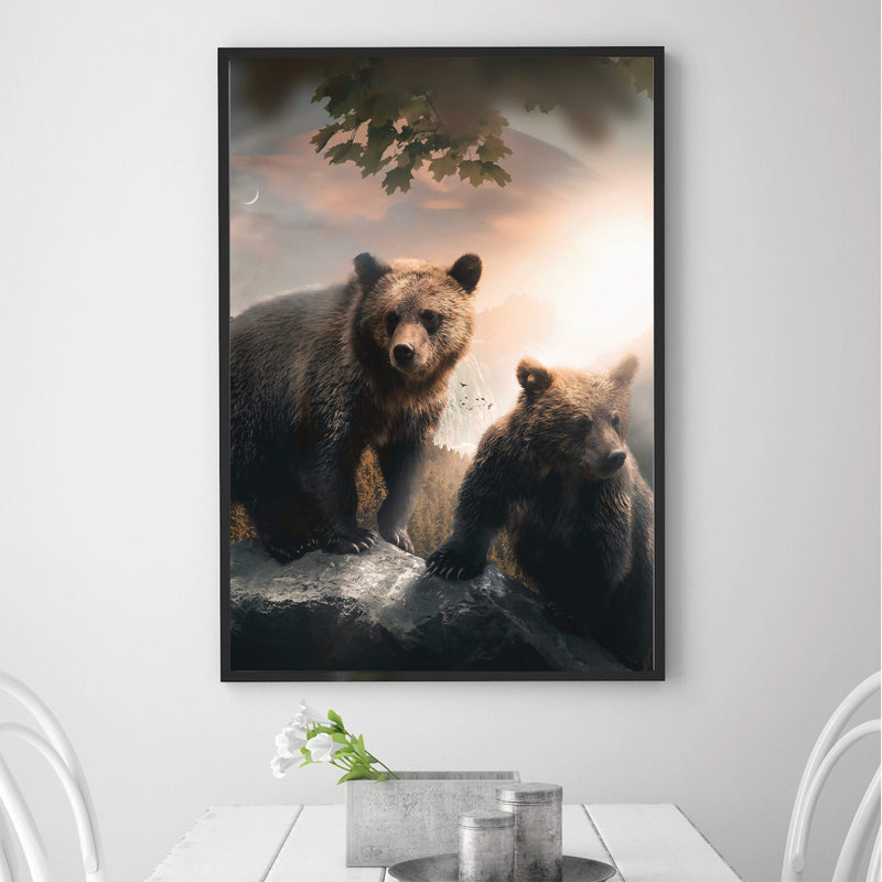 Grizzly Sunrise Canvas