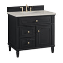 James Martin Lorelai 36" Single Bathroom Vanity, Black Onyx