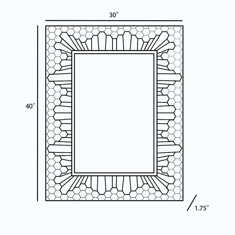 Garner Mosaic Framed Mirror