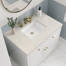James Martin Chicago 36" Single Bathroom Vanity, Glossy White