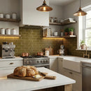 Grove Leather Fluted Glazed Terracotta Tiles 2 1/4x7 9/16