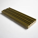 Grove Leather Fluted Glazed Terracotta Tiles 2 1/4x7 9/16