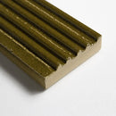 Grove Leather Fluted Glazed Terracotta Tiles 2 1/4x7 9/16