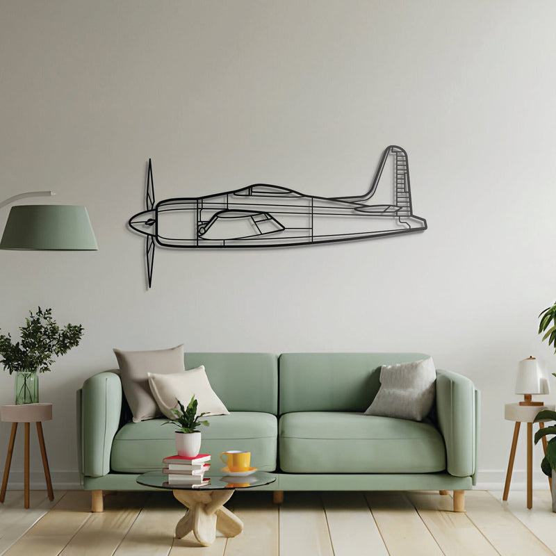 F8F Bearcat Metal Aircraft Wall Art - NCP0278