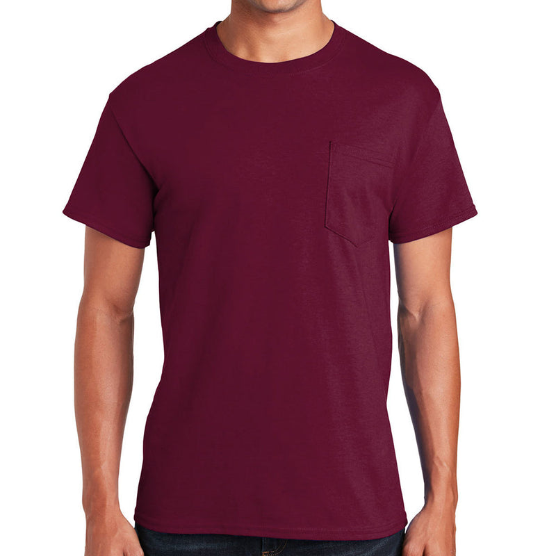 Men's Big Size Ultra Cotton Pocket Crew Neck T-Shirt