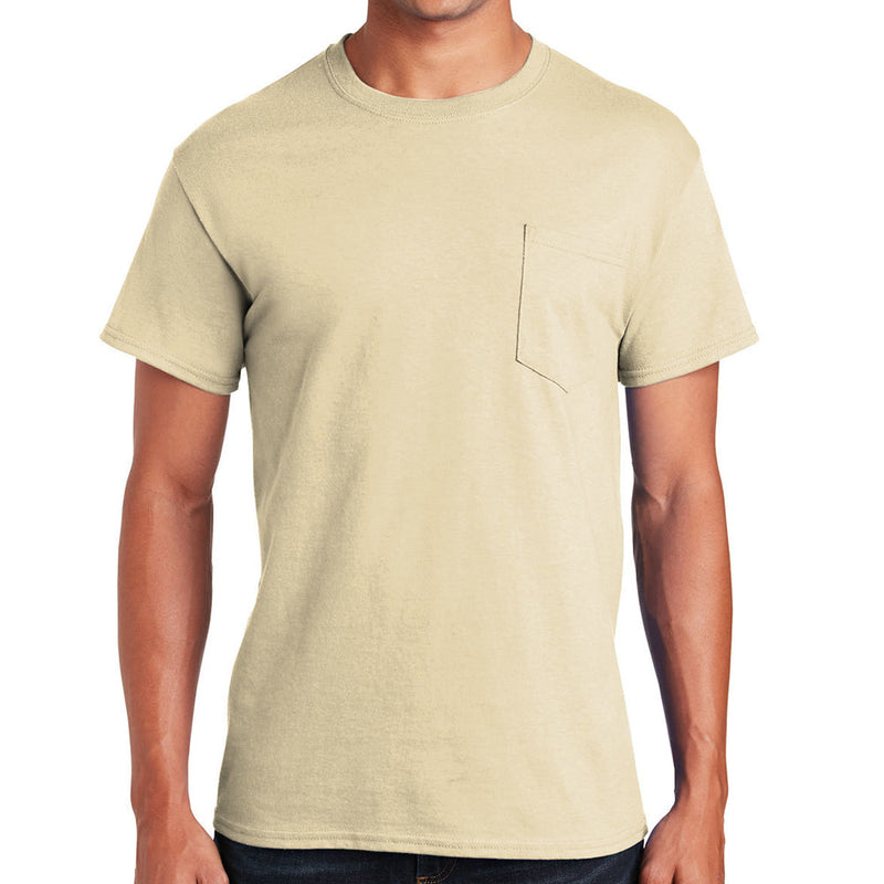 Men's Big Size Ultra Cotton Pocket Crew Neck T-Shirt