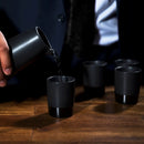 5-Piece Stoneware Sake Set in Black by Viski