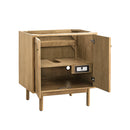 James Martin Laurent 30" Dual Mount Single Bathroom Vanity, Light Natural Oak