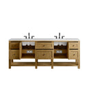 James Martin Breckenridge 84" Double Bathroom Vanity, Light Natural Oak