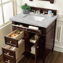 James Martin Brittany 30" Single Bathroom Vanity, Burnished Mahogany