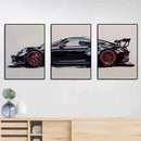 GobekUsa GT3 RS Sports Car Canvas Wall Art