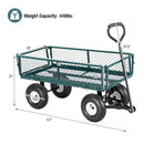 Heavy Duty Garden Utility Cart Wagon Wheelbarrow by LJGDeals
