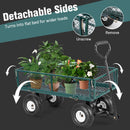 Heavy Duty Garden Utility Cart Wagon Wheelbarrow by LJGDeals