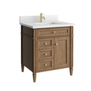 James Martin Brittany 30" Single Bathroom Vanity, Pecan