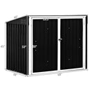 Horizontal Storage Shed 68 Cubic Feet for Garbage Cans by LJGDeals