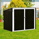 Horizontal Storage Shed 68 Cubic Feet for Garbage Cans by LJGDeals