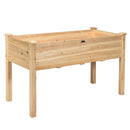 Wooden Raised Vegetable Garden Bed Elevated Grow Vegetable Planter by LJGDeals
