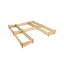 U-Shaped Wooden Garden Raised Bed for Backyard and Patio by LJGDeals