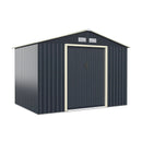 9 x 6 Feet Metal Storage Shed for Garden and Tools-Gray by LJGDeals