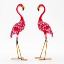 2-Piece Flamingo Garden Statue Set by LJGDeals