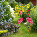 2-Piece Flamingo Garden Statue Set by LJGDeals